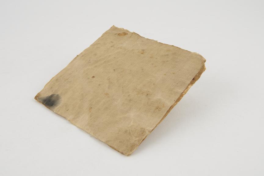 Treated gauze patch, from the Lister collection