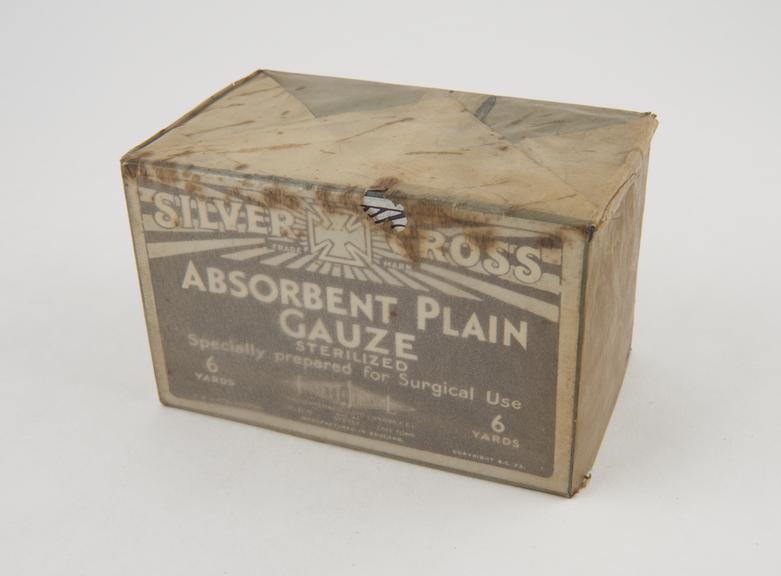 Packet of absorbent gauze, by Fassett and Johnson