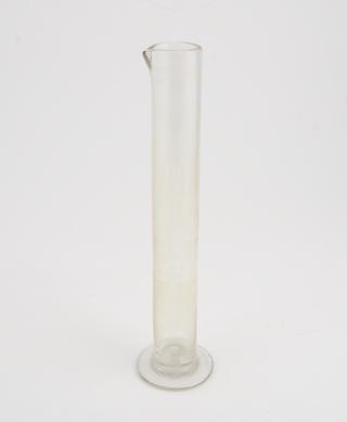 Glass measuring cylinder from Luke Howard's rain-gauge
