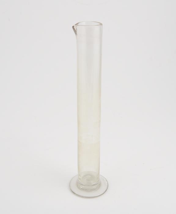 Glass measuring cylinder from Luke Howard's rain-gauge