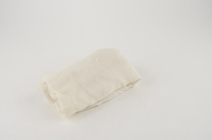 Piece of surgical gauze, white, 1850-1930