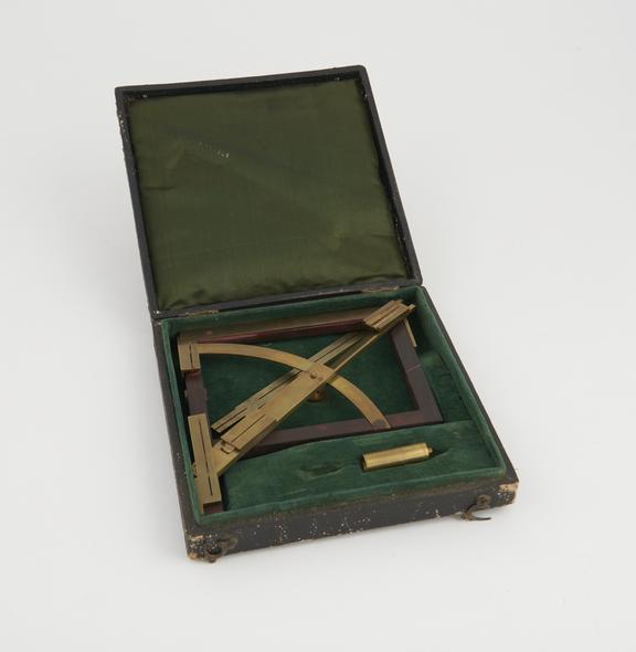 Small universal instrument in box, unsigned, European, 1790-1810