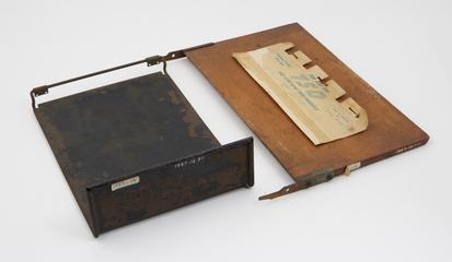 Printing tray for Roneo rotary duplicator, 1899-1905