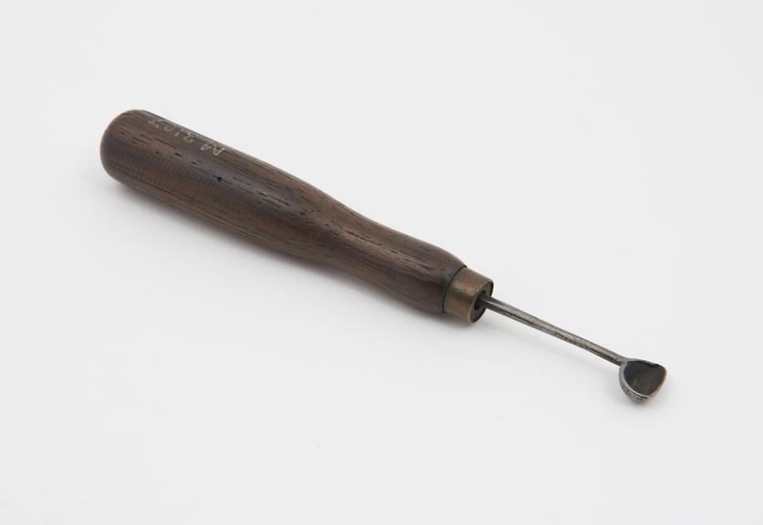 Ladle, used in the process of type founding by hand.