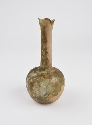 Glass flask, Byzantine, 401 to 700 AD