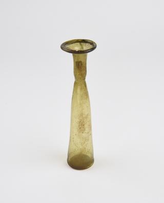 Glass bottle, green, Roman, 151-300 AD