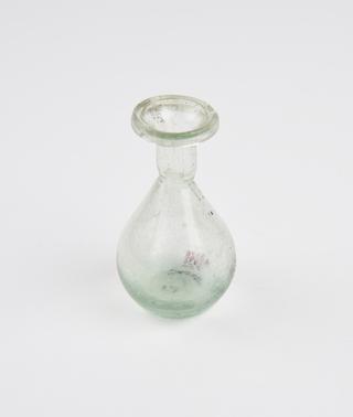 Glass unguent bottle, Roman, 151-300AD