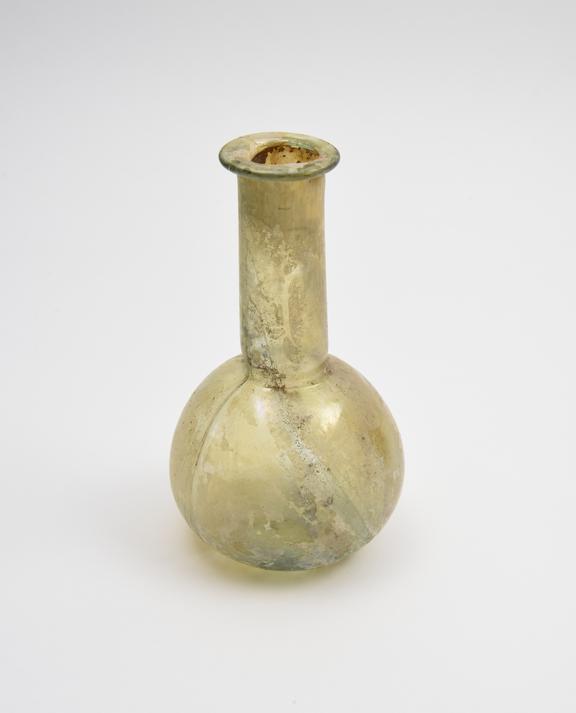 Glass flask, Roman, 151-300AD