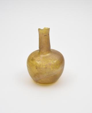 Glass flask, Roman, 251 to 450 AD