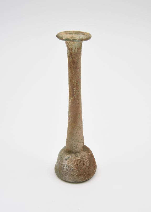 Glass unguent bottle, Roman, 151-300AD