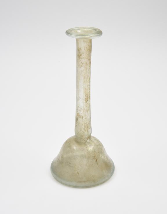 Glass unguent bottle, Roman, 151-300AD