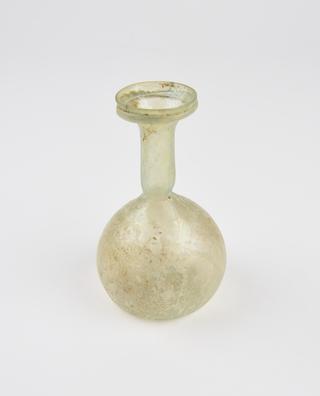 Glass flask, Roman, 251-450AD