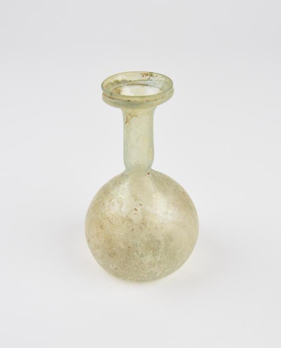 Glass flask, Roman, 251-450AD