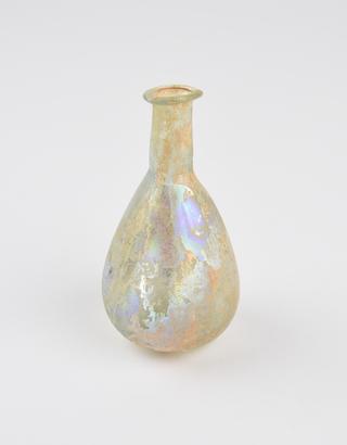 Glass flask, Roman, 151-300AD