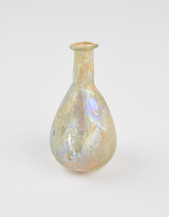 Glass flask, Roman, 151-300AD