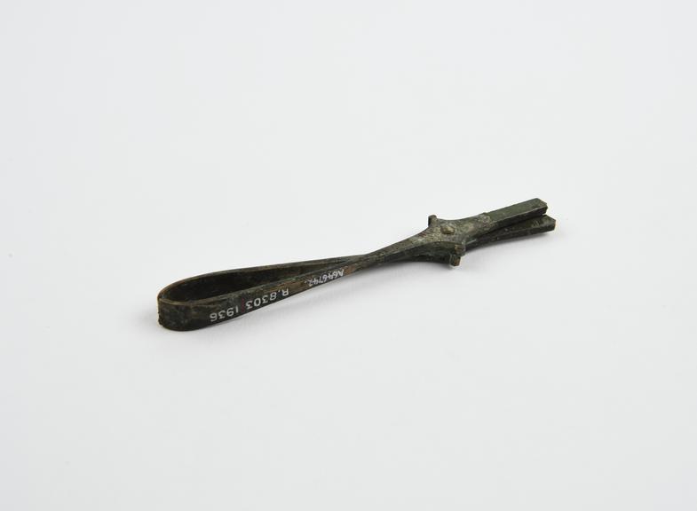 Metal copy of bronze forceps, original Graeco-Roman, 1850-1930