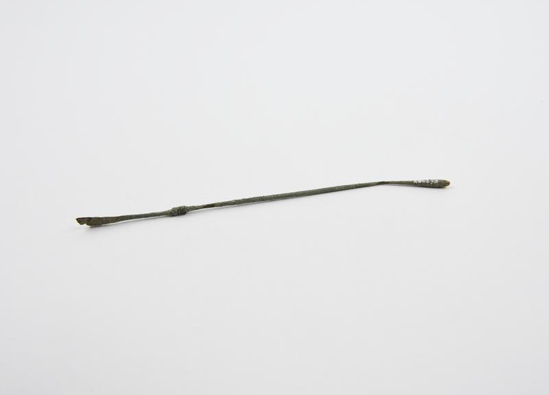 Combined scoop and olive ended probe, bronze, Roman, 199BC-500AD