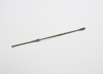 Combined spatula and olive ended probe