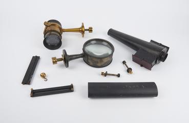 Photographic lens from photobarograph used at Radcliffe Observatory, Oxford