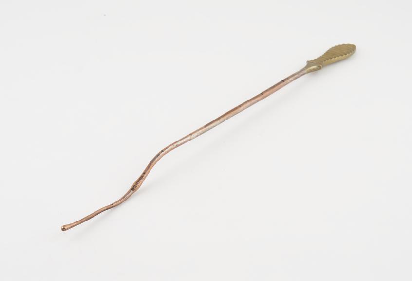 Sound, uterine, metal, copper-plated, by Down of London