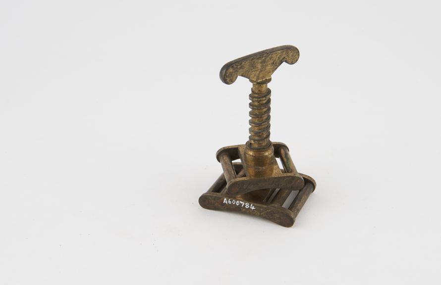 Tourniquet, brass screw only, Petit's type, c. 1830