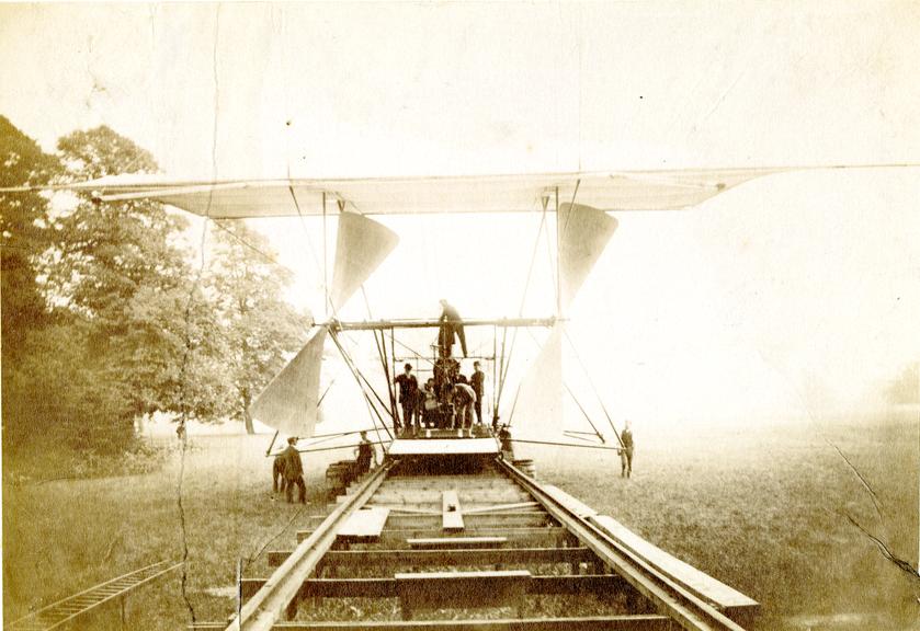 Hiram Maxim's Test Rig at Baldwyn's Park - Rear View