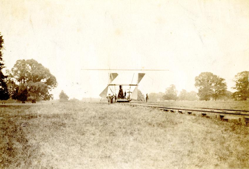 Hiram Maxim's Test Rig at Baldwyn's Park - Distant Rear View