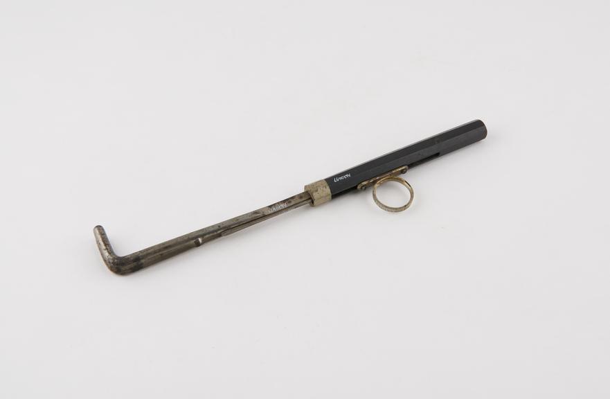 Dilator(?), steel and ebony, 19th century