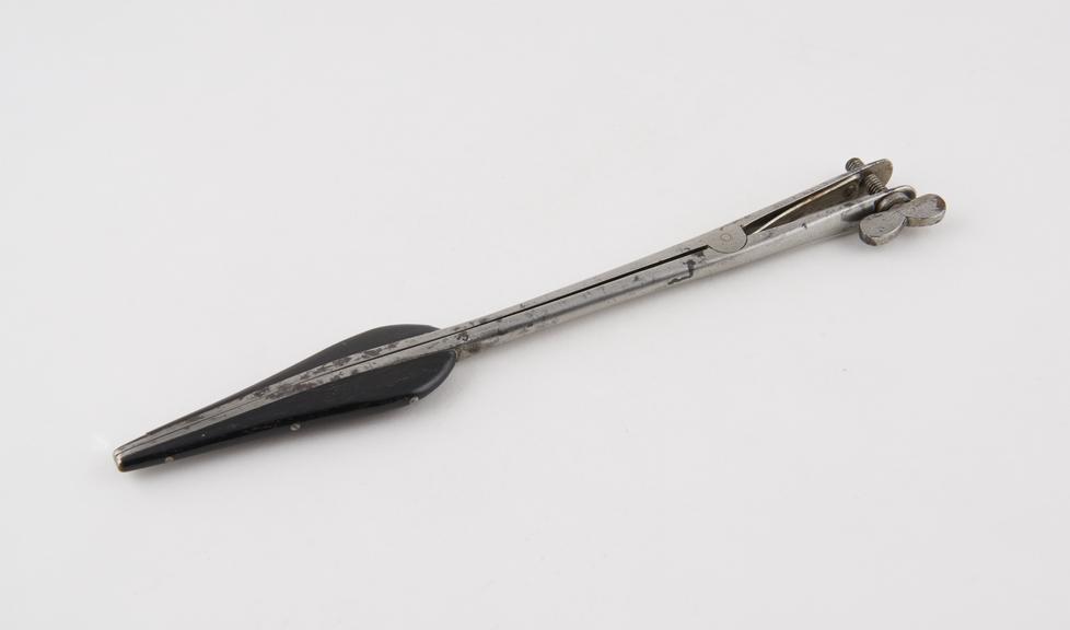 Simpson's urethral dilator, steel and ebony, 19th century