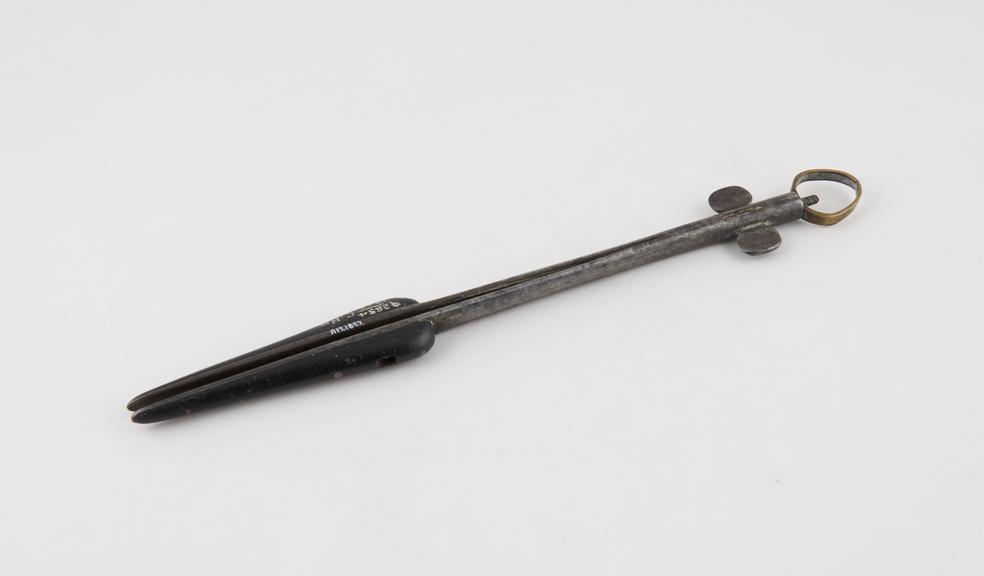 Urethral dilator, steel, brass and ebony, 19th century