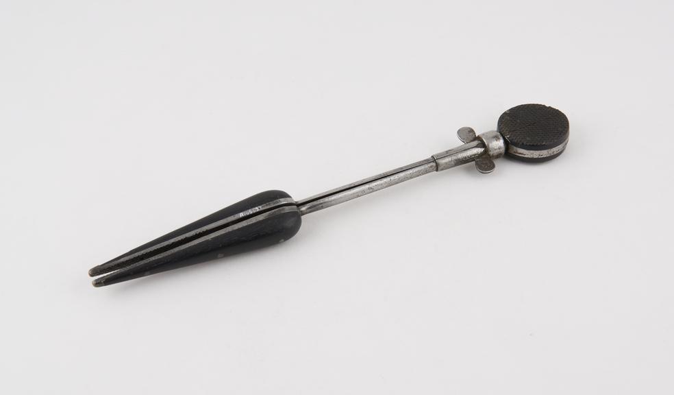 Urethral dilator, steel and ebony, 19th century