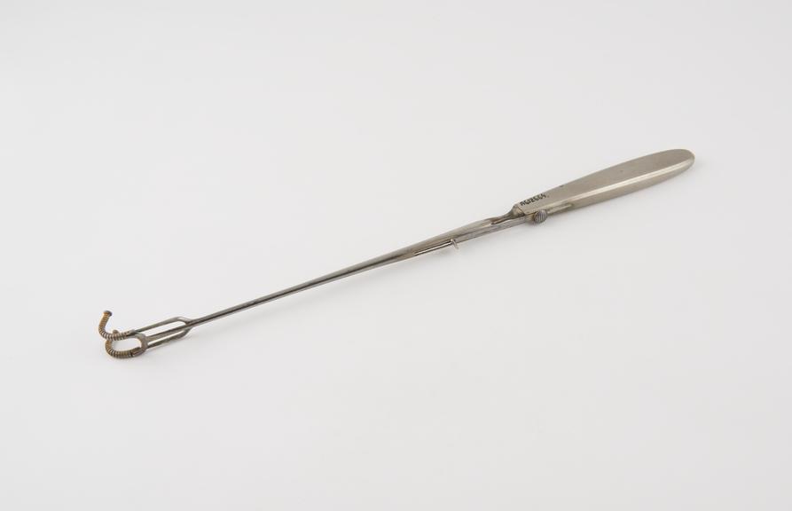 Retractor, steel, plated, by Aubry of Paris, c. 1900