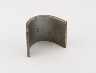 Stage of manufacture for steel-backed whitemetal