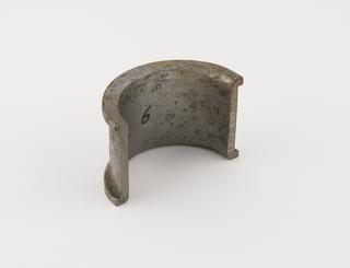 Stage of manufacture for steel-backed whitemetal