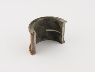 Stage of manufacture for steel-backed whitemetal