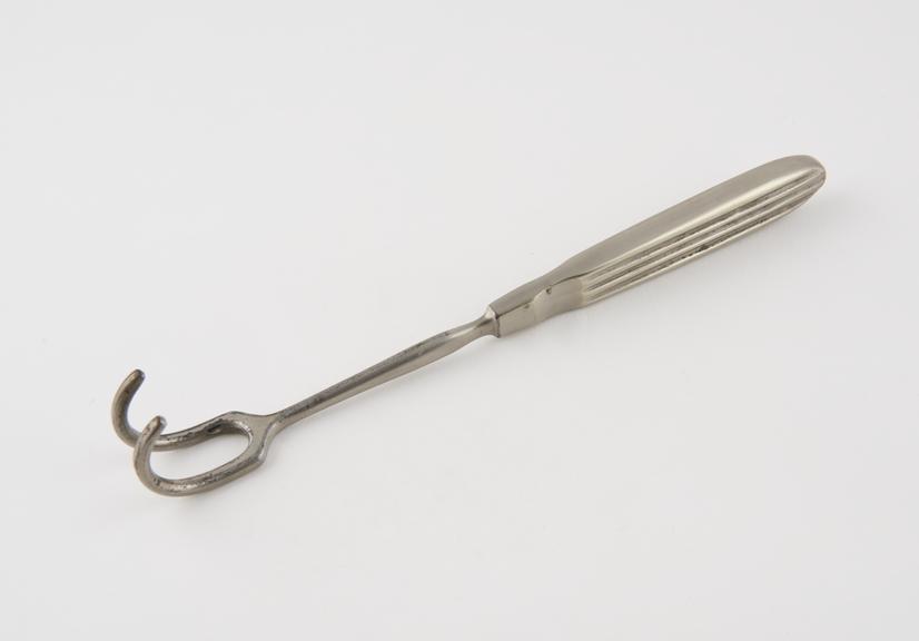 Retractor, steel, plated, 1880 to 1920