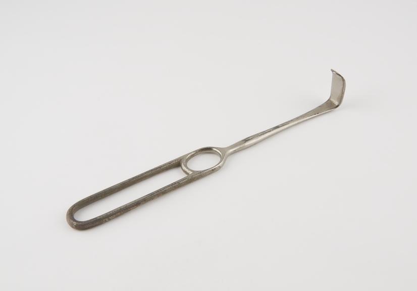 Retractor, Langenbeck, steel, nickel plated