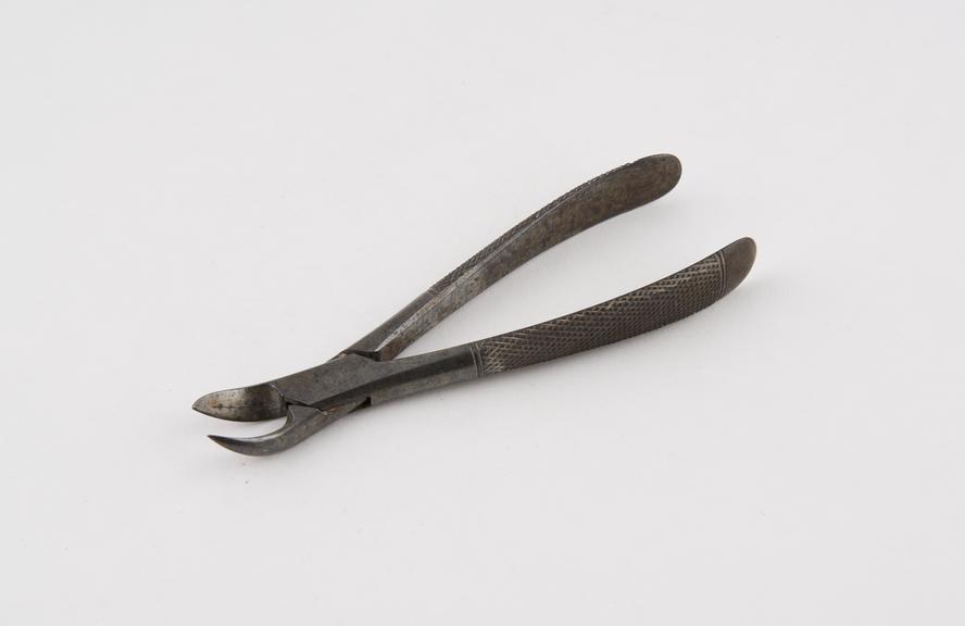 Bone forceps, steel, by Mayer and Meltzer of London