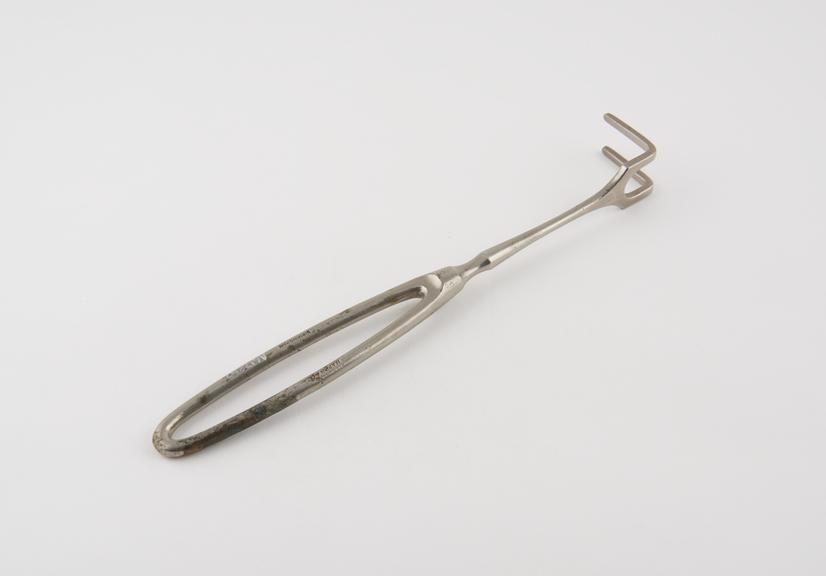 Retractor, steel, plated, by Mappin and Co