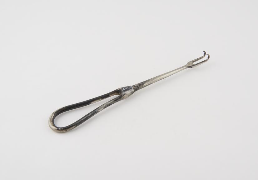 Retractor, steel, 1880 to 1920