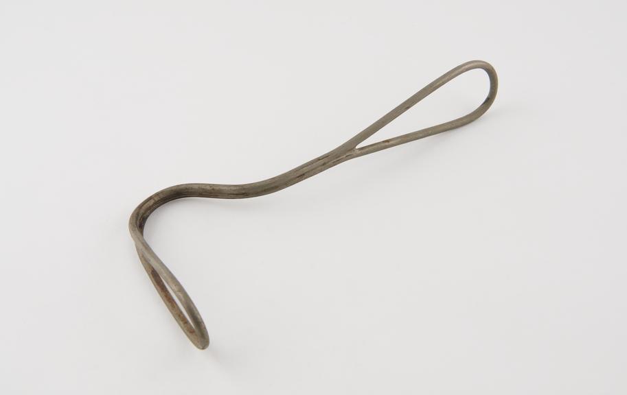 Retractor, steel, plated, 1880 to 1920