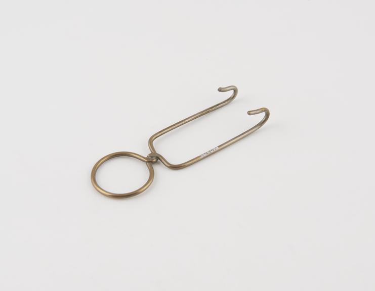 Retractor, steel, brass plated, second half 19th century