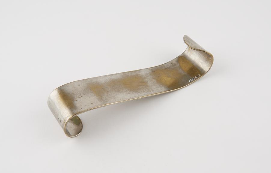 Retractor, steel, nickel-plated, by Staniforth of Cardiff