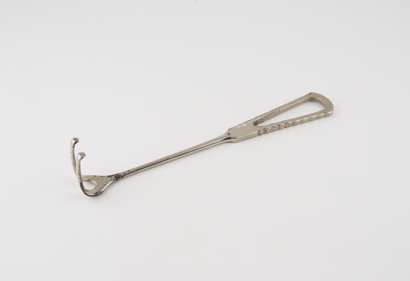 Faraboeuf's retractor, nickel-plated, made by Down Bros