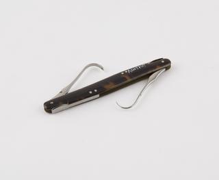 Aneurism needle and tenaculum combined