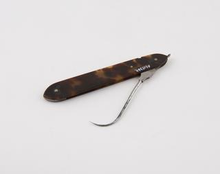 Tenaculum, steel, folding