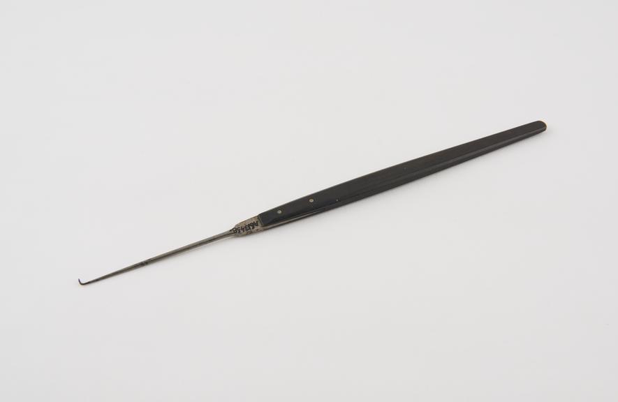 Surgical instrument, nickel plated steel with ebony handle