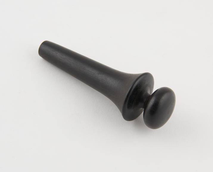 Rectal speculum, plug only, ebony, European, 19th century