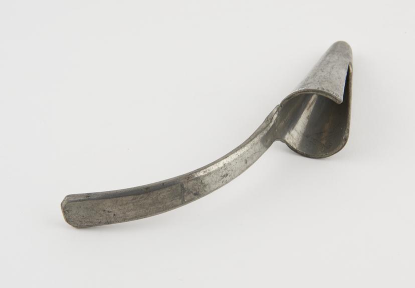 Rectal speculum, pewter, probably English, 19th century