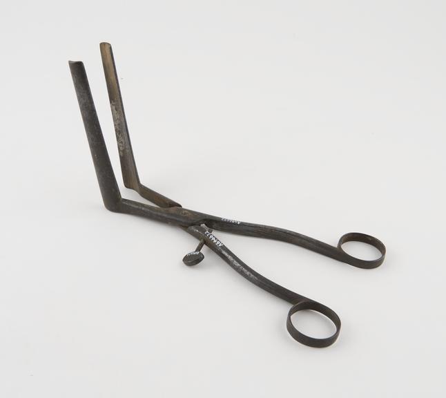 Rectal speculum, metal, by Weiss of London, 19th century